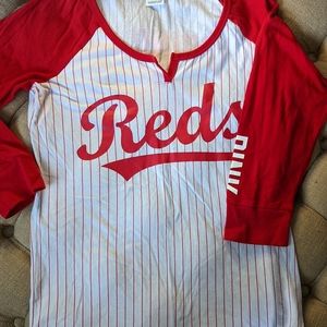 VS PINK Reds Baseball Tee